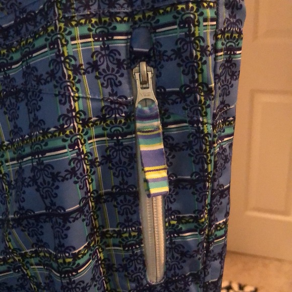 Blue pattered OBERMEYER girls sz.12 ski/ snowboarding pants UEC - Picture 3 of 6